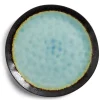 Gifi Assiette plate grès vert Ø27,5cm| Vaisselle Et Accessoires De Table