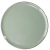 Vaisselle Et Accessoires De Table<Gifi Assiette plate Lisbonne en grès vert Ø27cm