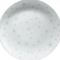 Gifi Assiette plate motifs étoiles blanche| Vaisselle Et Accessoires De Table