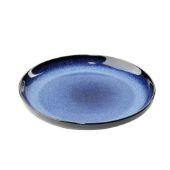 Vaisselle Et Accessoires De Table<Gifi Assiette plate Météor en porcelaine bleu Ø20cm