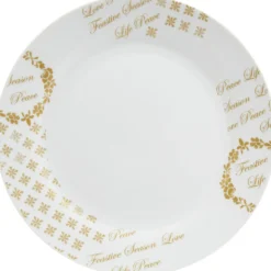 Gifi Assiette plate porcelaine Noël| Vaisselle Et Accessoires De Table