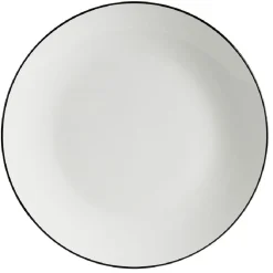 Gifi Assiette plate porcelaine blanc Ø26,5cm| Vaisselle Et Accessoires De Table
