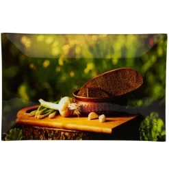 Gifi Assiette plate rectangulaire design ail et pain| Vaisselle Et Accessoires De Table