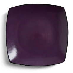 Gifi Assiette plate rectangulaire grès 27,5x27,5cm| Vaisselle Et Accessoires De Table