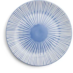 Vaisselle Et Accessoires De Table<Gifi Assiette plate Rio faïence bleue et blanche Ø27cm
