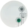 Gifi Assiette plate ronde aigrette pissenlit blanche| Vaisselle Et Accessoires De Table