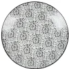 Gifi Assiette plate ronde blanche et noire Sara| Vaisselle Et Accessoires De Table