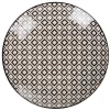 Vaisselle Et Accessoires De Table<Gifi Assiette plate ronde blanche motif losange noir Etna