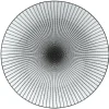 Vaisselle Et Accessoires De Table<Gifi Assiette plate ronde blanche rayon noir