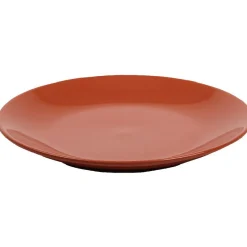 Gifi Assiette plate ronde corail unie| Vaisselle Et Accessoires De Table