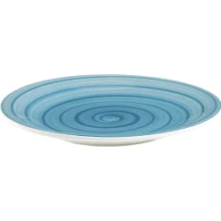 Gifi Assiette plate ronde déco spirale Ø25 cm| Vaisselle Et Accessoires De Table