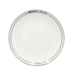 Gifi Assiette plate ronde Le Bistrot du Marché| Vaisselle Et Accessoires De Table