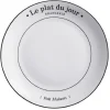 Gifi Assiette plate ronde Le plat du jour| Vaisselle Et Accessoires De Table