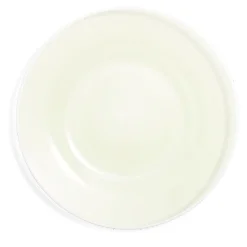 Vaisselle Et Accessoires De Table<Gifi Assiette plate ronde liseré blanc verre transparent vert sauge Ø26cm