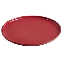 Gifi Assiette plate ronde Oslo rouge| Vaisselle Et Accessoires De Table