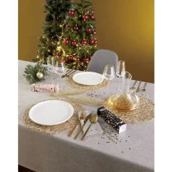 Gifi Assiette plate ronde Oslo blanche| Vaisselle Et Accessoires De Table