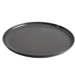 Gifi Assiette plate ronde Oslo grise| Vaisselle Et Accessoires De Table