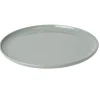Gifi Assiette plate ronde Oslo vert d'eau| Vaisselle Et Accessoires De Table