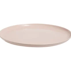Gifi Assiette plate ronde Oslo porcelaine rose uni| Vaisselle Et Accessoires De Table