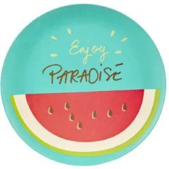 Vaisselle Et Accessoires De Table<Gifi Assiette plate ronde pastèque Enjoy Paradise en plastique
