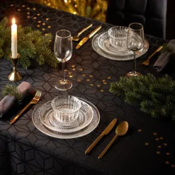 Gifi Assiette plate ronde transparente ciselée| Vaisselle Et Accessoires De Table