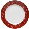 Vaisselle Et Accessoires De Table<Gifi Assiette plate rouge et blanc design coeurs