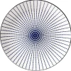 Gifi Assiette plate style japonais porcelaine bleu blanc| Vaisselle Et Accessoires De Table