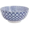 Gifi Assiette plate style japonais porcelaine bleu blanc| Vaisselle Et Accessoires De Table