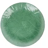 Gifi Assiette plate vert motif feuilles tropicales en relief| Vaisselle Et Accessoires De Table