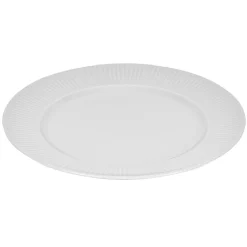 Gifi Assiette ronde contour strié gris perle| Vaisselle Et Accessoires De Table