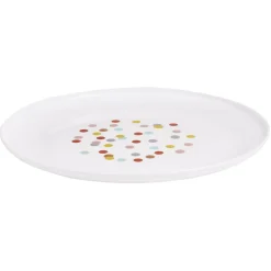 Vaisselle Et Accessoires De Table<Gifi Assiette ronde en plastique décor pois multicolore