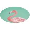 Gifi Assiette ronde en résine mélaminée design exotique| Vaisselle Et Accessoires De Table