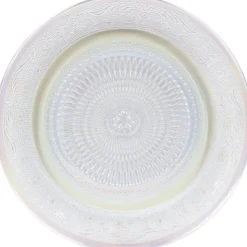 Gifi Assiette ronde plate décor ciselé design irisé| Vaisselle Et Accessoires De Table