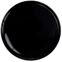 Gifi Assiette ronde plate Nordic porcelaine noir| Vaisselle Et Accessoires De Table