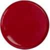 Gifi Assiette ronde plate Nordic porcelaine rouge| Vaisselle Et Accessoires De Table