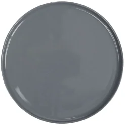 Gifi Assiette ronde plate Nordic porcelaine gris| Vaisselle Et Accessoires De Table