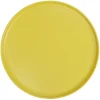 Gifi Assiette ronde plate Nordic porcelaine jaune| Vaisselle Et Accessoires De Table