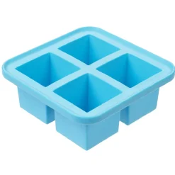 Conservation Alimentaire<Gifi Bac à glaçon XXL en silicone 4 compartiments blanc/bleu