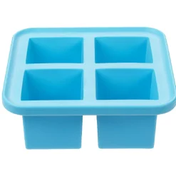 Conservation Alimentaire<Gifi Bac à glaçon XXL en silicone 4 compartiments blanc/bleu
