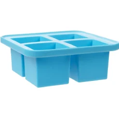 Conservation Alimentaire<Gifi Bac à glaçon XXL en silicone 4 compartiments blanc/bleu
