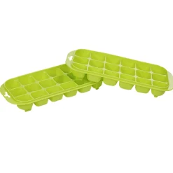 Gifi Bac à glaçons en plastique vert 18 compartiments x2| Vaisselle Et Accessoires De Table