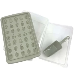 Gifi Bac à glaçons forme fruit avec réservoir et pelle| Vaisselle Et Accessoires De Table