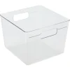 Rangement De Cuisine<Gifi Bac de rangement carré transparent pour frigo 5,5L