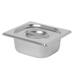 Préparation Culinaire<Gifi Bac inox avec couvercle préparation conservation L.7,5 cm