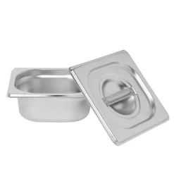 Préparation Culinaire<Gifi Bac inox avec couvercle préparation conservation L.7,5 cm