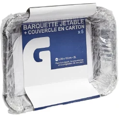 Conservation Alimentaire<Gifi Barquette en aluminium 2L par 5