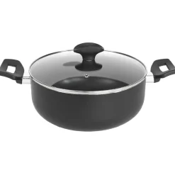 Cuisson<Gifi Batterie de cuisine tous feux dont induction x3 avec couvercle