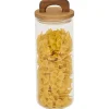 Conservation Alimentaire<Gifi Bocal de conservation 1,1L en verre avec couvercle en bois Ø9,5xH20cm