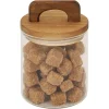 Conservation Alimentaire<Gifi Bocal de conservation 500ml en verre avec couvercle en bois Ø9,5xH10cm