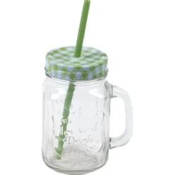 Vaisselle Et Accessoires De Table<Gifi Bocal en verre + paille 500 ml